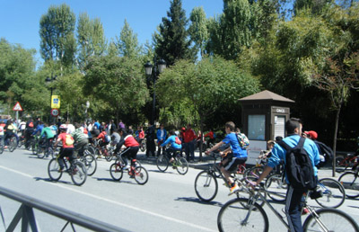 Las bicicletas han tomado las calles de Guadix 