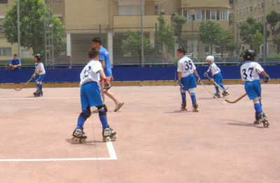 Calentamiento de los pre-benjamines 