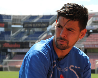 Nolito en un momento de la entrevista (JORGE AZCOYTIA)