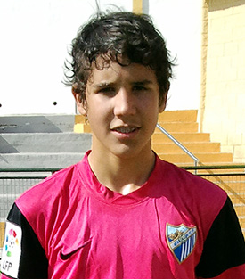 Santi López con la camiseta del Málaga CF (GRJ)