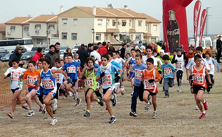 Salida en la prueba de La Zubia del Circuito Provincial de Campo a Través