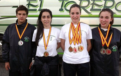 Los cuatro medallistas granadinos 