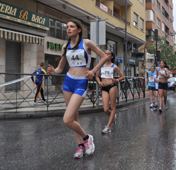 Marina Rodríguez durante una de sus pruebas 