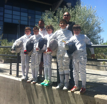 Los representantes del Club Maracena en el Campeonato de España