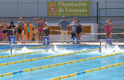 Imagen del circuito de natación del pasado verano 