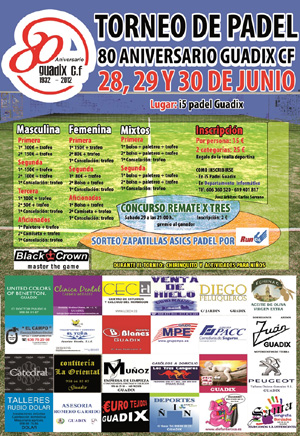  El 80 aniversario del Guadix CF se celebra a lo grande con pádel y fútbol 3x3