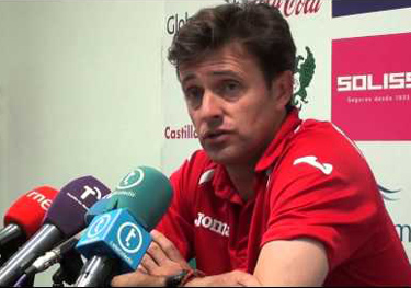 Izquierdo durante una rueda de prensa 