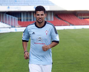 Nolito durante su presentación con el Celta (MARCA)