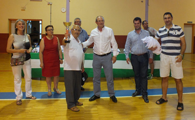 Entrega de los trofeos 