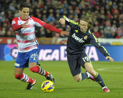 Recio durante su cesión con el Granada (BALDOMERO)