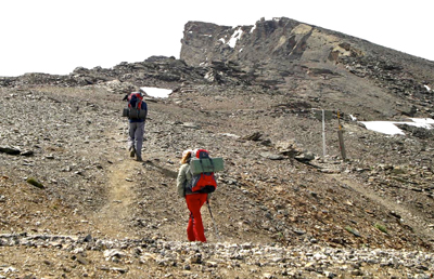 Aspecto del Veleta durante el día de hoy 