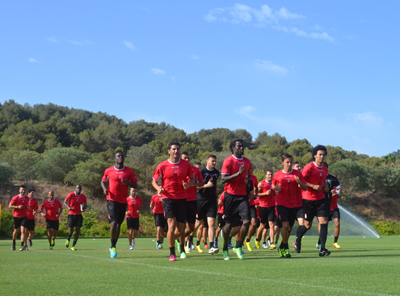 La plantilla rojiblanca ya trabaja en La Manga 