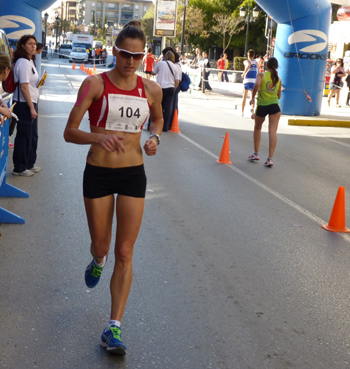 Ainhoa Pinedo, en competición 