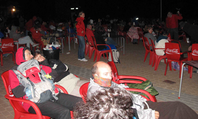 Aficionados esperando la llegada de las perseidas 