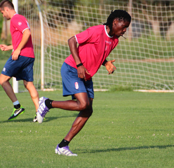 Boateng durante uno de los entrenamientos de pretemporada 
