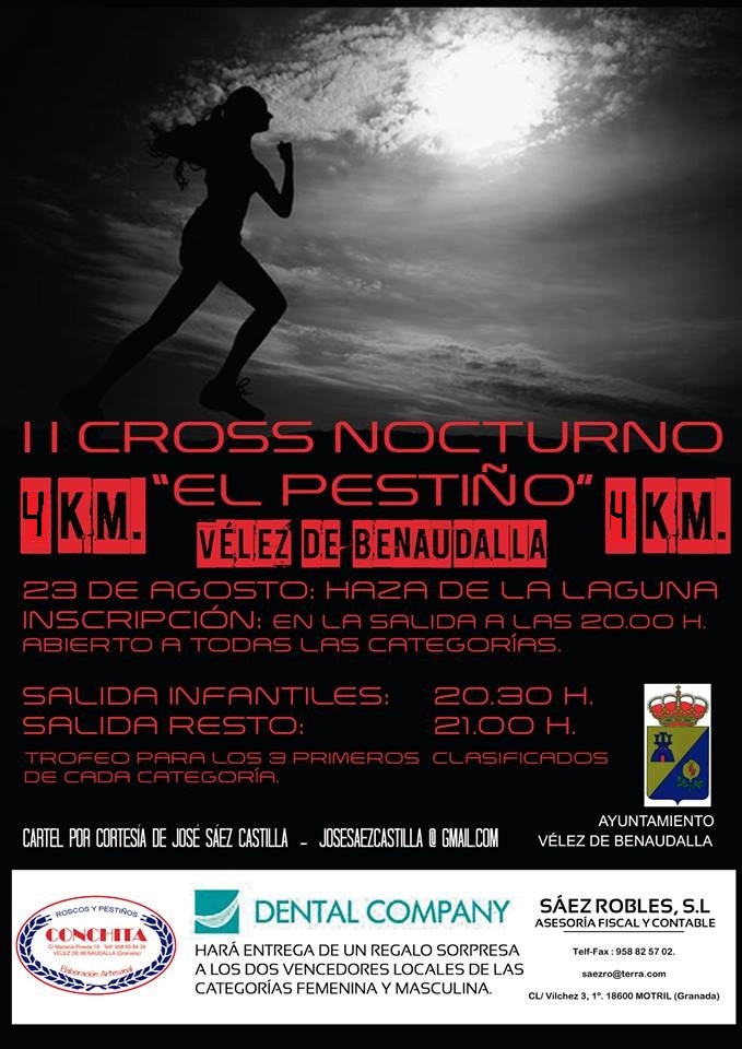 El viernes 23 de agosto en Vélez de Benaudalla