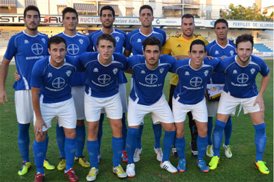 Once de la UD Maracena durante la pretemporada (LÁZARO)