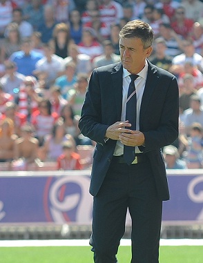 Alcaraz durante el transcurso del partido (JMBALDOMERO)