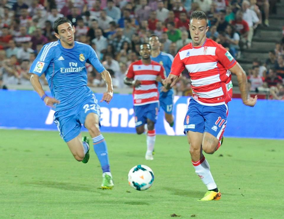 Dani Benítez en el partido contra el Real Madrid