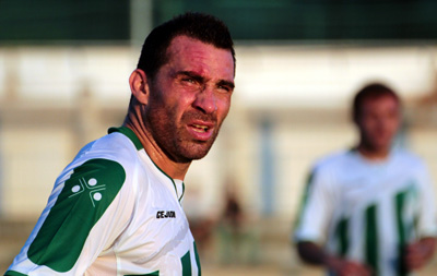 Jesús Sierra en el encuentro ante el Villacarrillo (JOSÉ M. ROMERO)