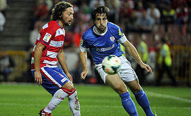 Iturra en un partido anterior del Granada