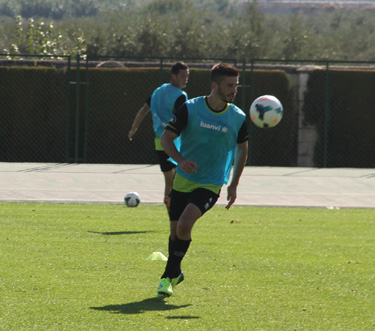 Fran Rico entrena con normalidad 