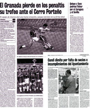 Recorte de la prensa de la época 