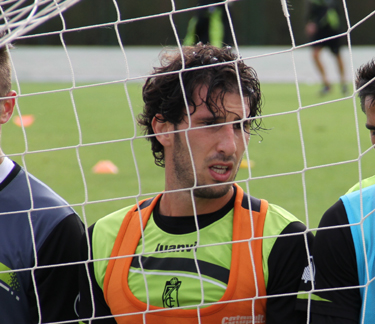 Mainz al finalizar el entrenamiento de hoy (GRJ)