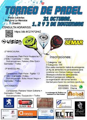 Cartel del torneo 