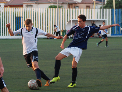 Jugada del equipo cadete de Segunda Provincial 
