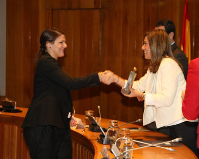 Un momento de la entrega del galardón (GRJ)
