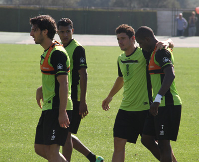 El buen ambiente reina entre los jugadores 