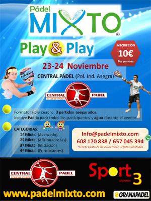 Cartel de la nueva cita de Pádel Mixto 