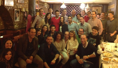 Fran Rico estuvo junto a los peñistas de Huéscar 