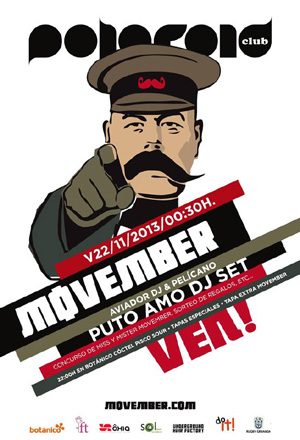 Cartel promocional de Movember 