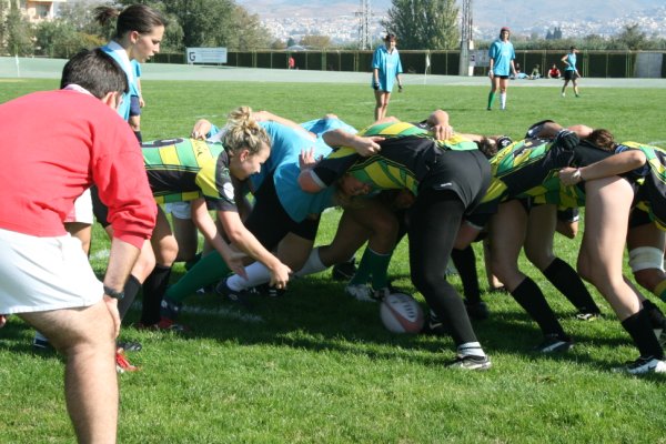 Un entrenamiento del Club Rugby Veleta