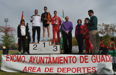 Pódium masculino de la prueba 