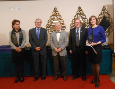 Entrega del galardón 