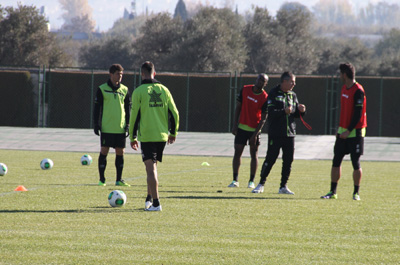 Lucas Alcaraz ha estado muy activo durante la sesión 