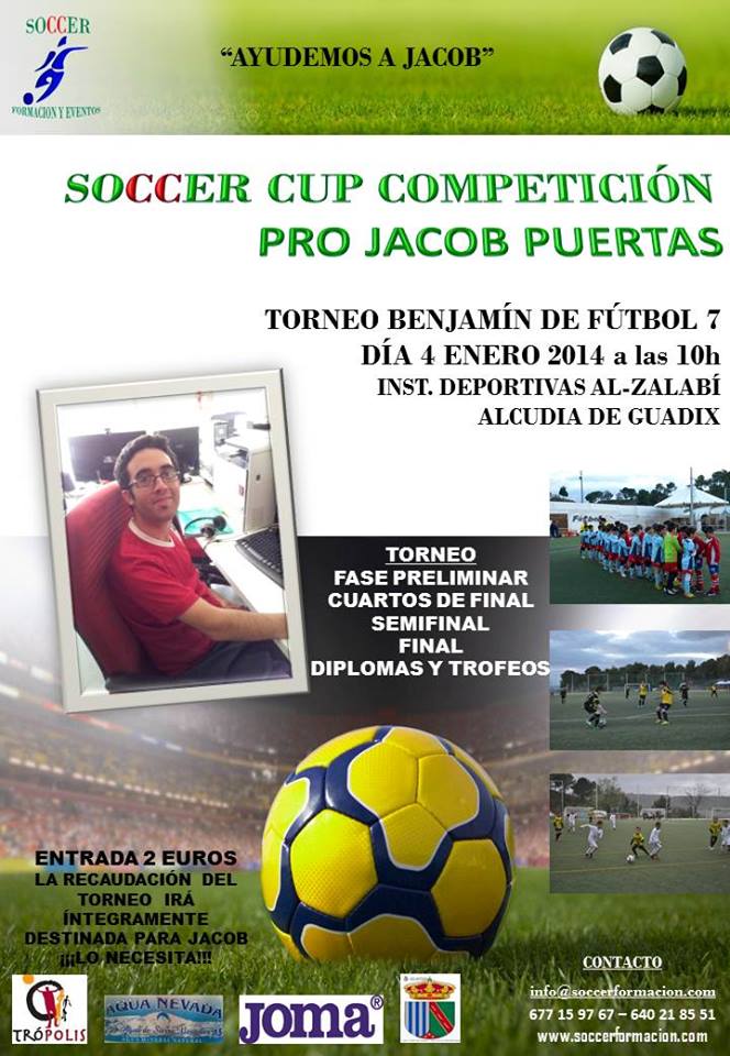 Cartel del torneo para ayudar a Jacob Puertas (GRJ)