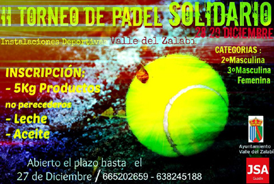 Cartel del torneo solidario 