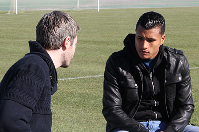 Un momento de la entrevista a Jeison Murillo (CORONA PRODUCCIONES)