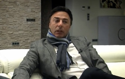 Pina en un momento de la entrevista con GRANADA CF TV