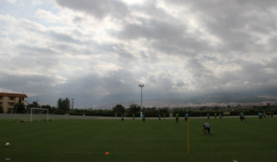 Sesión de entrenamiento del Granada CF 