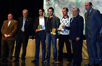 Algunos de los premiados de la XXI Gala del Ciclismo (GRJ)