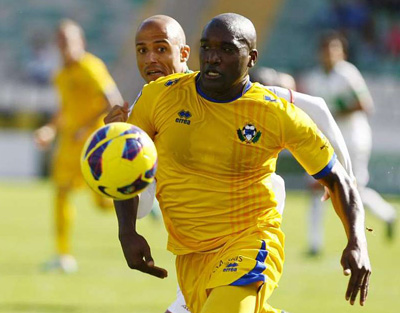 Babin durante un partido con el Alcorcón esta temporada