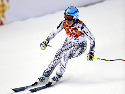 Carolina Ruiz en uno de los entrenamientos en Sochi 
