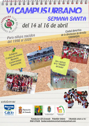 Cartel del VI Campus Urbano de la Fundación CB Granada