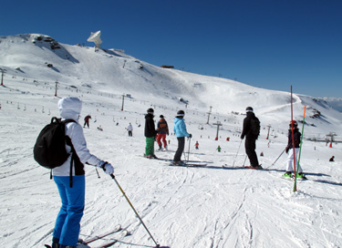 Estado de las pistas de Borreguiles en Sierra Nevada (CETURSA)