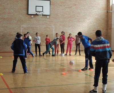 Alguna de las actividades de la jornada de convivencia deportiva 